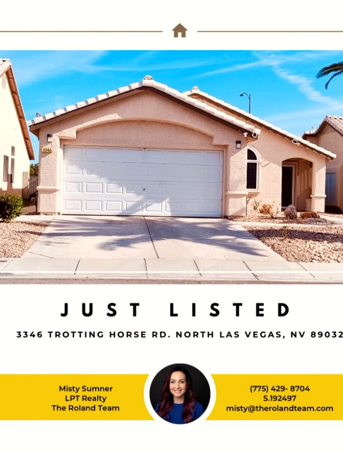 3346 Trotting Horse Rd, North Las Vegas NV 89032 — just listed by Misty Sumner